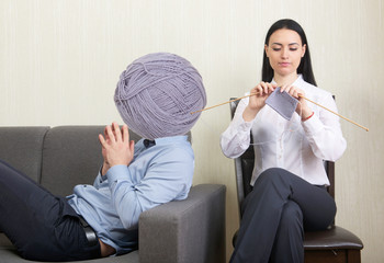 Psychotherapy - humorous concept photo