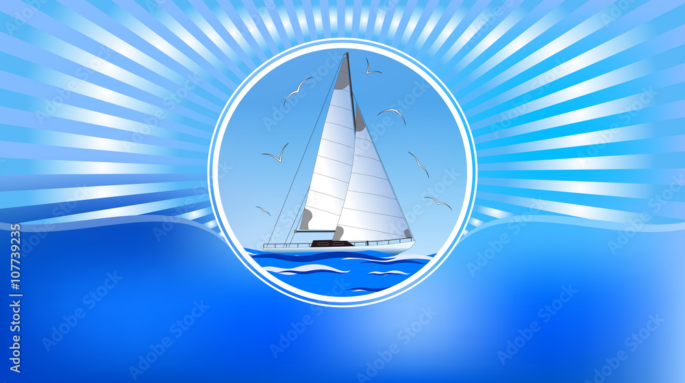 Poster abstract background is symbolizes summer.vector