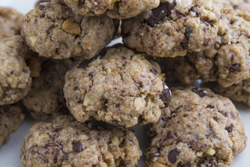 chocolate chip cookies and almond cookies