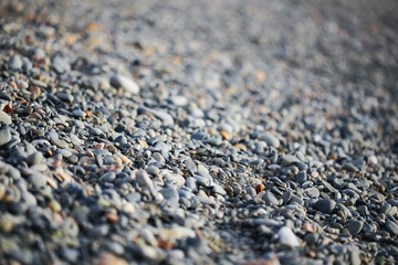 The pebbles on the Cyprus beach