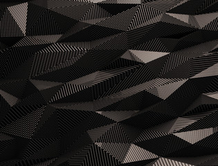 Carbon Fiber Polygonal Abstract Background