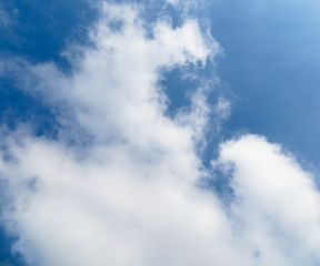 Clouds in the blue sky