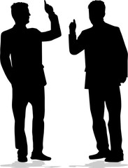 Business people. Silhouettes conceptual.