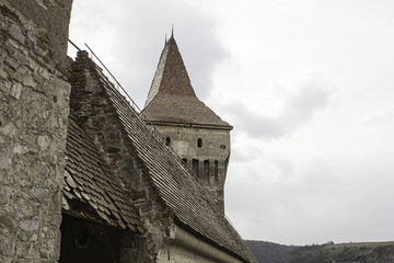 Old castle roof