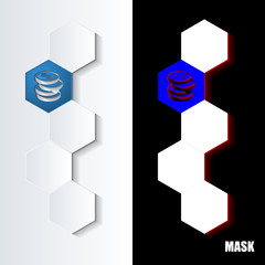 Hexagons_Blue_Icon_Vertical © vempireart