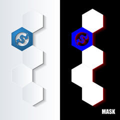 Hexagons_Blue_Icon_Vertical © vempireart
