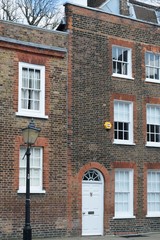 Large red brick english townhouse