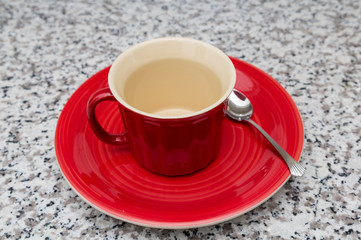 Red Mug and Plate