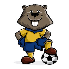 The beaver soccer player