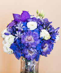 close up of bridal wedding bouquet