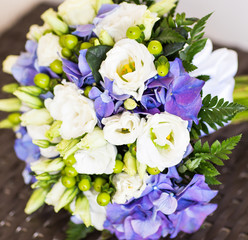 close up of wedding bouquet