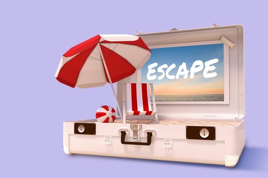 Composite image of escape