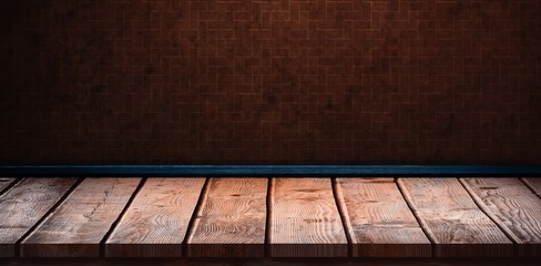 Composite image of brown parquet