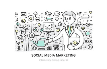 Social Media Marketing Concept