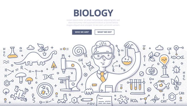 Biology Doodle Concept