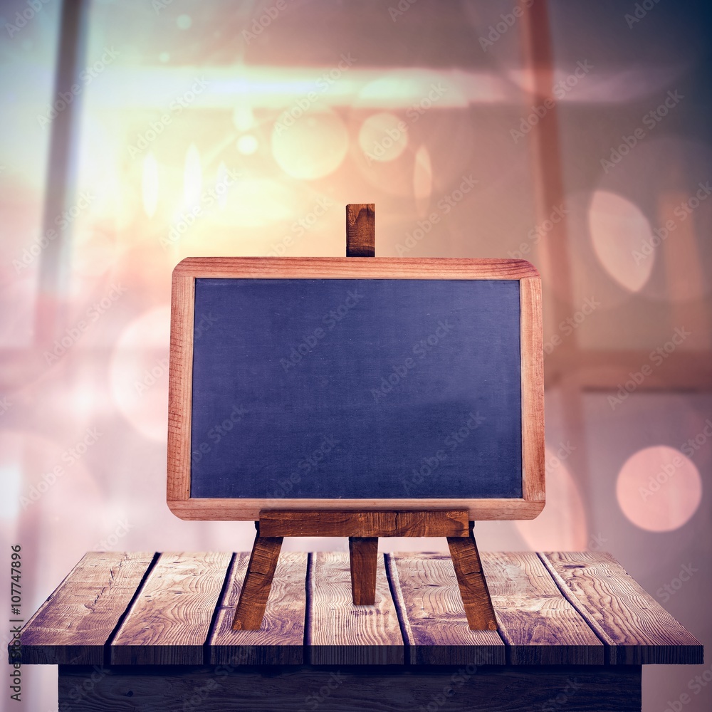 Poster composite image of image of a blackboard