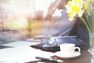 Working man in the office