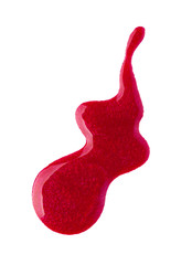 Red Nail polish blots