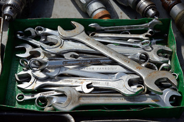 Fototapeta premium chromium wrenches