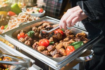 Catering food