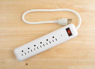 Top view of a household surge protector