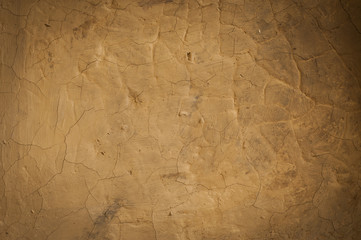 The texture of clay walls