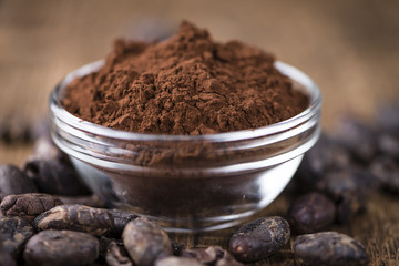 Portion of Cocoa powder