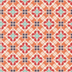 Ornamental pattern. Arabic seamless tiling