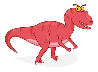 Cartoon dinosaur allosaurus