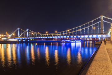 Fototapeta na wymiar Crimean bridge night view