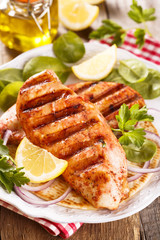 Grilled tandoori chicken
