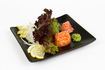 Image of tasty sashimi with salmon