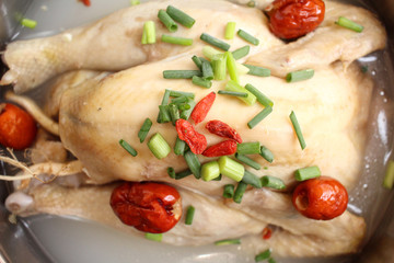 Ginseng chicken soup korean food
