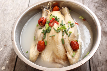 Ginseng chicken soup korean food