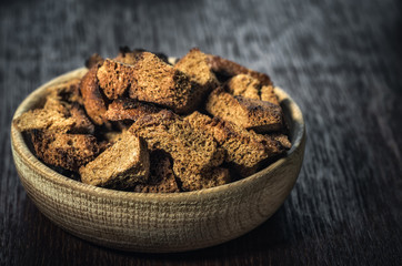 Rye croutons