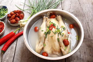 Ginseng chicken soup korean food