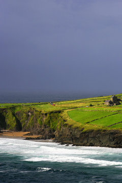 dunmore head on slea head drive - dingle peninsula in county kerry - ireland