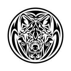 Wolf Tribal Tattoo