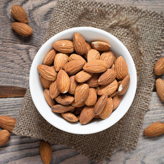 Almonds in a bowl