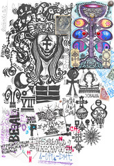 Alchemical and astrologic simbols