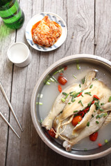Ginseng chicken soup korean food