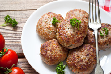Fresh fried cutlets