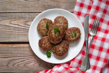 Fresh fried cutlets