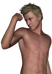 Naklejka premium Boy's Muscle