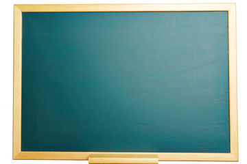 Empty green chalkboard as background