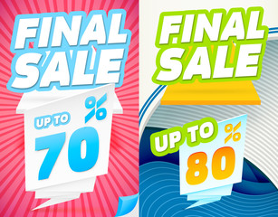 Final sale banners