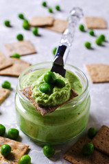 Pea green dip