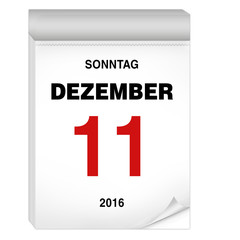 11 Dezember Kalender