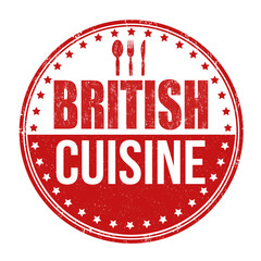 British cuisine stamp