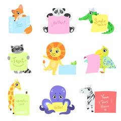 Animals With Messages To Fill Set